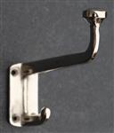 Kapstokhaak modern, dubbele haak, zilver    KH314