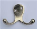 Kapstokhaak Dubbel Zilver KH315