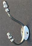 Kapstokhaak elegant, zilver, gietijzer KH527