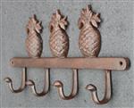 Kapstok Ananas met 4 Haken, Gietijzer