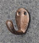 Kapstokhaak eenvoudig, klein, gietijzer KH705