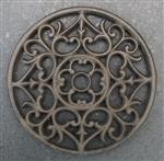 Onderzetter, treefje rond 19 cm. sierlijk, gietijzer OG130