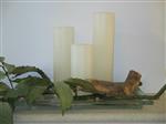 Krulkaarsen, Bika Kaarsen, set van 3, Beige/Creme 333110