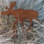 Tuinsteker eland, hert, roestkleurig metaal      SH218