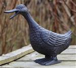 Eend, kwakend, gietijzer, groot EG120