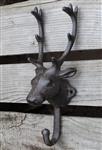 Kapstokhaak Hert met Gewei, Gietijzer KH767