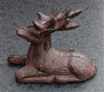 Hert met gewei, liggend, gietijzer HG311