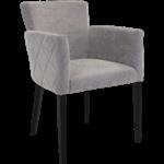 Stoel met ruitjespatroon