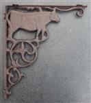 Plankdrager koe 25,3 cm., gietijzer 6Y3018