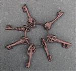 Sleutelbos met 7 sleutels, gietijzer SB308