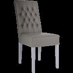 Stoel met hoge rugleuning en knopen