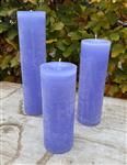 Krulkaars, Bika kaarsen, set van 3, Lavendel 333130