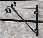 Wandhaak 48,1cm, zwart, metaal BPH122