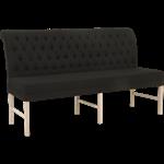 Landelijke eetkamerbank met capitons 195cm