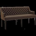 Landelijke eetkamerbank met leuning 215cm