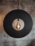 Cirkel hanglamp ø65cm / Ambachtelijk zilver