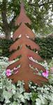 Tuinsteker kerstboom, spar, roestkleurig metaal, groot     SB605
