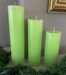 Krulkaars, Bika Kaarsen, set van 3, Grasgroen 333123