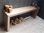 Console tafel Bezos hoog (Puuur) 160x40cm / MDF / Mat