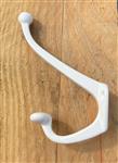 Kapstokhaak Industrieel, Dubbele haak, wit KH244