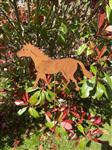 Tuinsteker paard, pony, roestkleurig metaal, small SP275
