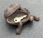 Sleutelverstopdoosje kikker, gietijzer LH140K