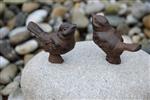 Twee vogeltjes op een steen, kei TT169V