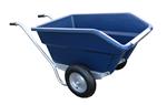 Tweewielige KANTELBARE kruiwagen 255 ltr. BLAUW