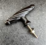 Handgreep, knop, zwart, gietijzer                   HG106