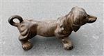 Dierenbeeld teckel hond, gietijzer, bruin HG1726