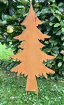 Tuinsteker kerstboom, spar, roestig metaal SB407