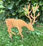 Tuinsteker hert, roestig metaal SH119