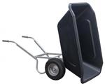 Volume kantelkruiwagen 350 liter dubbel wiel