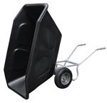 Volume kantelkruiwagen 500 liter dubbel wiel