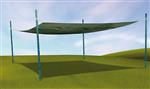 Schaduwnet 6,0 x 4,0 m