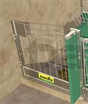 Deur simpel met grendel voor de groene Patura kalverbox