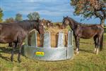 Ronde hooiruif voor paarden, 12 plaatsen veiligheidsvoerhek