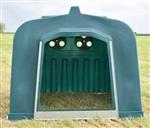 Groene schuilstal Shelterline, schuilhok 5 kalveren