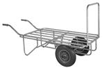 Ramenwagen gegalvaniseerd met 2 softwielen