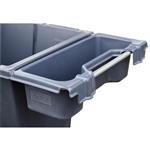 Bak 25L voor halfpipe voerwagens 230 en 350 liter grijs
