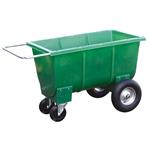 Halfpipe voerwagen 350 liter groen