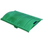 Schuifdeksel tbv halfpipe voerwagen 350 liter groen