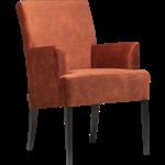 Stoel met hoge rugleuning