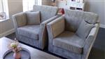 Landelijke fauteuil met knopen