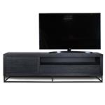 TV Dressoir op maat S met stalen frame 1 deur met 1 lade en open vak