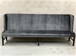 Luxe grijze eetkamerbank 160cm