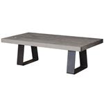 Grijze salontafel met stalen poten