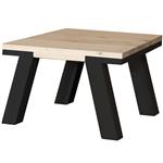 Eikenhouten hoektafel 70x70x45cmH