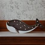 Houten decoratieve lamp - Walvis - Navy 2xAA batterijen (zonder dimfunctie of afstandsbediening)