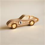 Houten decoratieve lamp - Auto - Bruin 2xAA batterijen (zonder dimfunctie of afstandsbediening)